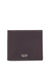 Tom Ford Leather Wallet In Burgundy