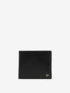 Tom Ford Metal-logo Leather Card Holder In Black