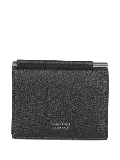 Tom Ford Leather Wallet In Black