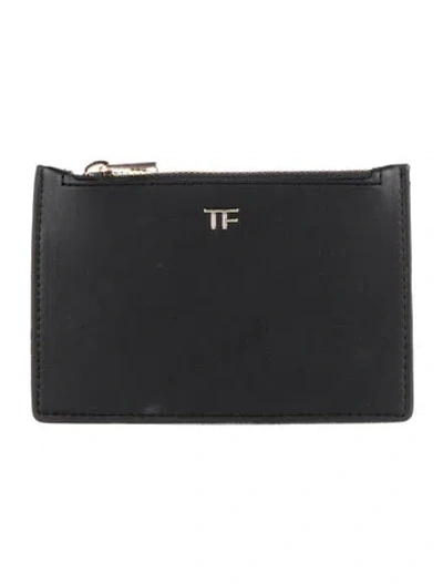 Pre-owned Tom Ford Leather Wallet In Black