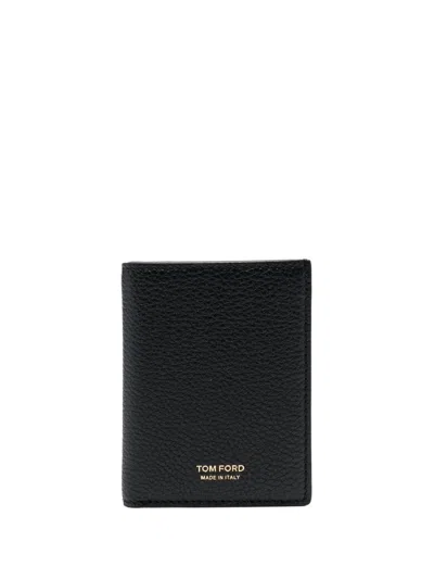 Tom Ford Leather Wallet In Black