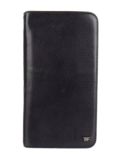 Pre-owned Tom Ford Leather Wallet In Blue