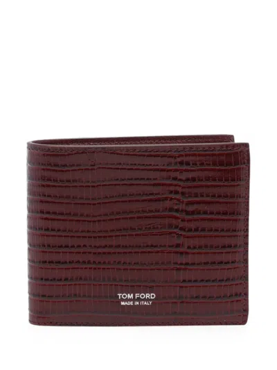 Tom Ford Leather Wallet In Brown