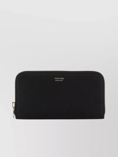 Tom Ford Leather Wallet Hardware Gold-tone