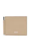 Tom Ford Leather Wallet In Neutrals