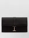 Tom Ford Small Leather Goods Wallet With Shoulder Strap In Purple