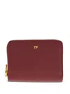 Tom Ford Leather Wallet In Red