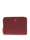 Tom Ford Leather Wallet In Red
