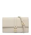 Tom Ford Leather Wallet With Strap In Grey