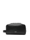 Tom Ford Leather Wash Bag In Black