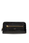 TOM FORD LEATHER WASH BAG WITH LOGO