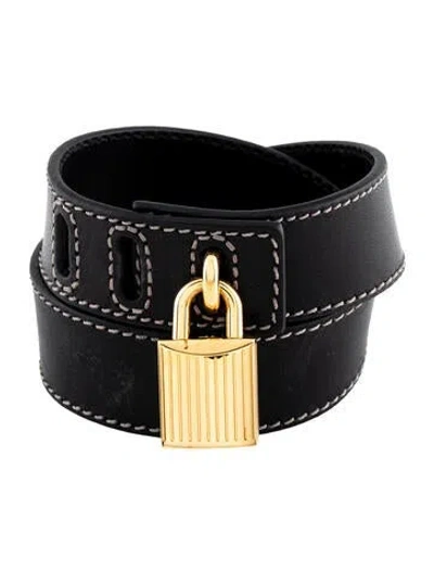 Pre-owned Tom Ford Leather Wrap Bracelet In Multi