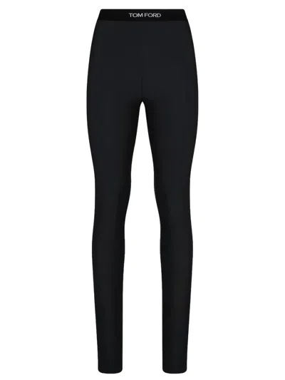 Tom Ford Leggings With Logo In Black