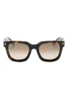 Tom Ford Leigh-02 Square-frame Sunglasses In Brown