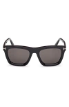Tom Ford Lelio 53mm Square Sunglasses