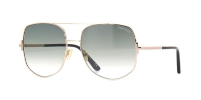 Pre-owned Tom Ford Felix Ft 0194 Nikel Tin/brown Shaded (10p) Sunglasses In Grey Shaded