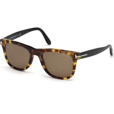 Tom Ford Leo 52mm Retro Sunglasses In Brown