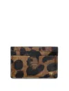 Tom Ford Leo Calf Card Holder In Brown