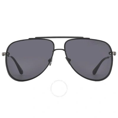 Tom Ford Leon Smoke Pilot Men's Sunglasses Ft1071 01a 62 In Black