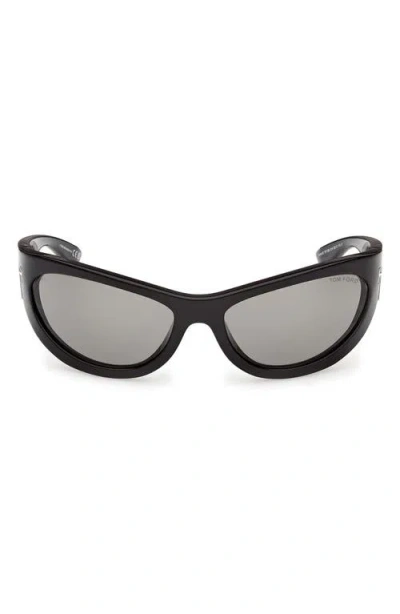 Tom Ford Leona 62mm Cat Eye Sunglasses In Black