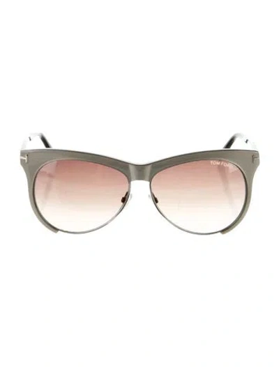 Pre-owned Tom Ford Leona Aviator Sunglasses In Multi