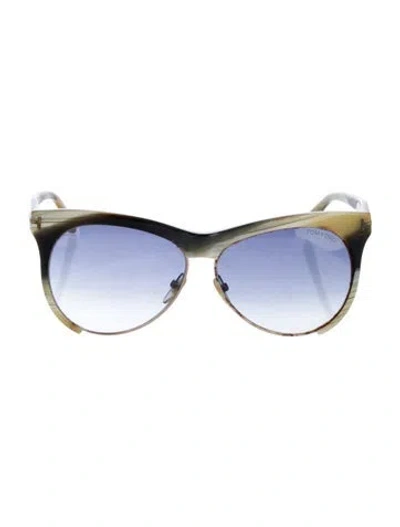 Pre-owned Tom Ford Leona Oversize Sunglasses In Multi