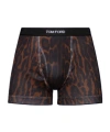 Tom Ford Leopard-print Boxers In Brown