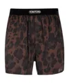 Tom Ford Leopard Print Boxer Briefs In Black