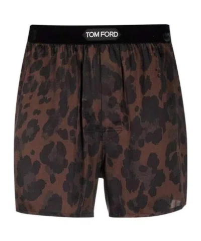TOM FORD TOM FORD LEOPARD PRINT BOXER SHORTS