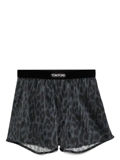 TOM FORD LEOPARD-PRINT BOXERS