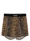 Tom Ford Leopard-print Boxers In Brown