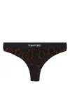 Tom Ford Leopard-print Briefs In Brown