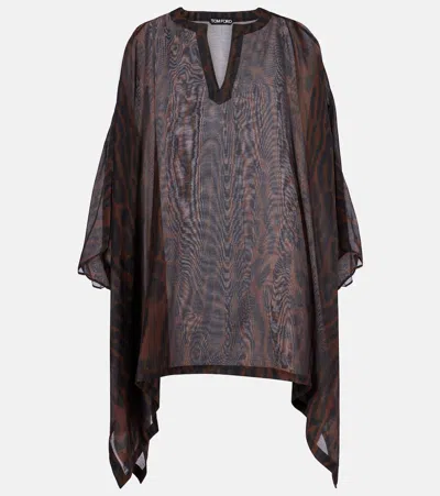 Tom Ford Leopard-print Cotton And Silk Kaftan