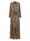 Tom Ford Leopard-print Dress In Brown