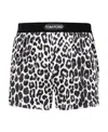 Tom Ford Leopard-print Silk Boxer In Black