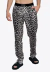 Tom Ford Leopard Print Silk Pajama Pants In Multicolor