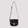 Tom Ford Leopard Print T Logo Crossbody Bag In Leopard Print