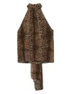 Tom Ford Leopard-print Tank Top In Brown