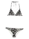 Tom Ford Leopard-print Triangle Bikini In Black