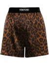 TOM FORD TOM FORD LEOPARD SHORTS CLOTHING