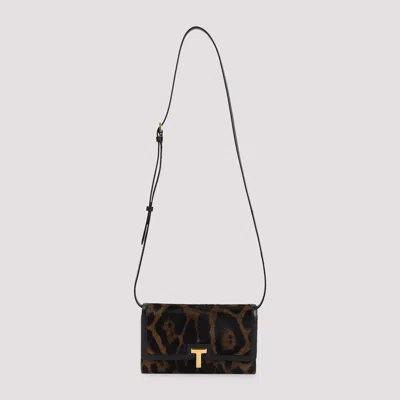 TOM FORD LEOPARD WALLET ON STRAP
