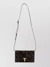 Tom Ford Leopard Wallet Shoulder Strap In Blue