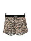Tom Ford Leopard-print Boxer In Brown