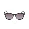 Tom Ford Lewis Smoke Gradient Oval Men's Sunglasses Ft1097 01b 53 In Black