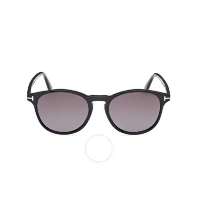 Tom Ford Lewis Smoke Gradient Oval Men's Sunglasses Ft1097 01b 53 In Black