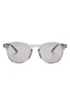 Tom Ford Round-frame Sunglasses In Grey