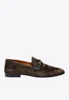 Tom Ford Liam Velvet Chain-strap Loafers In Brown