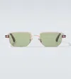 Tom Ford Liam-02 Rectangular Sunglasses In Green