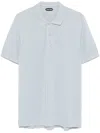 Tom Ford Light Blue Polo Shirt With Front Button Placket