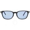Tom Ford Light Blue Square Men's Sunglasses Ft1040-d 01v 52 In Black / Blue
